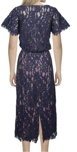 NWT JS Collections Womens Lace Long Formal Maxi Dress Size 12 - Picture 2 of 3