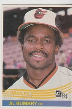 1984 donruss #210 Al Bumbry ORIOLES