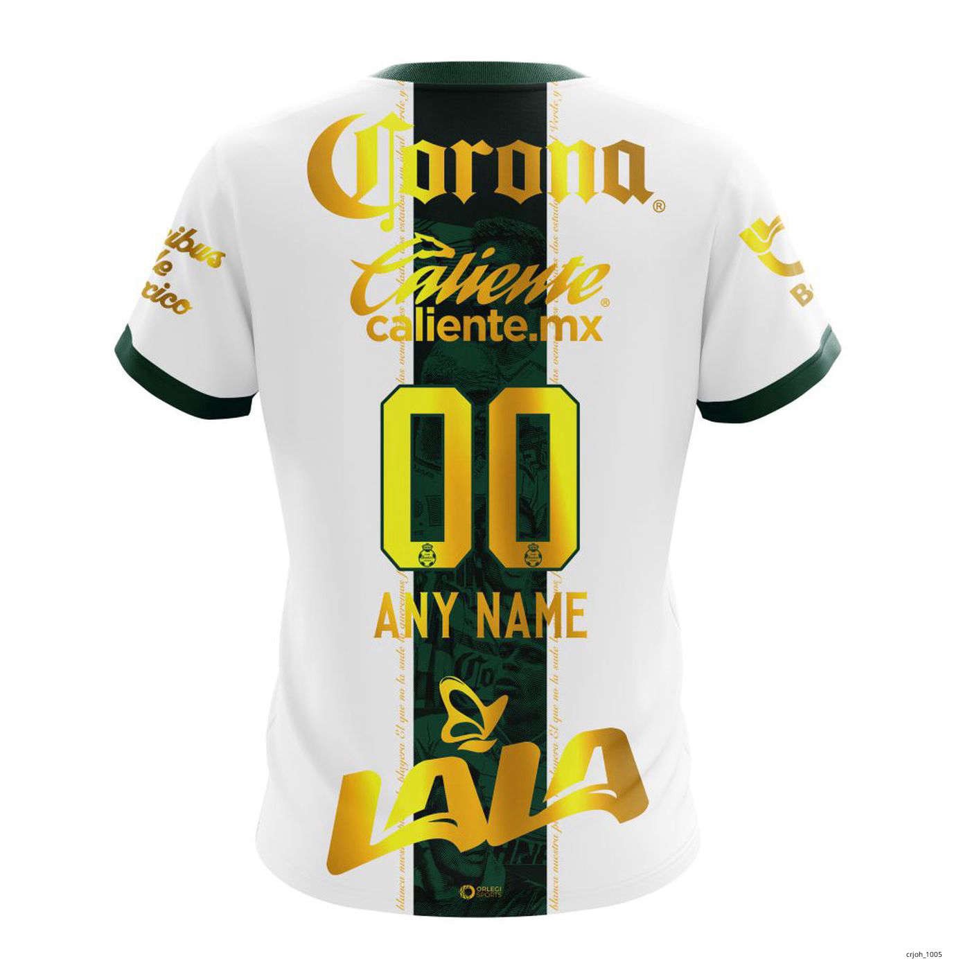 Personalized LIGA MX Santos Laguna Shirt 3D Special 40th Anniversary Kits