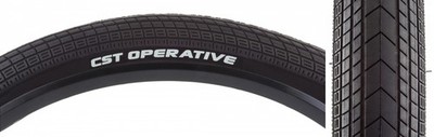 CST Premium Operative 20x1.75 BMX Clincher Tire with Dual Compound & Reflective