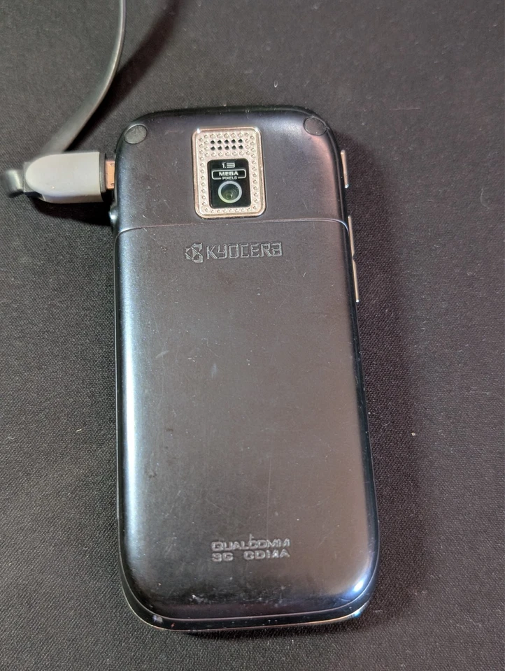 De Colección Kyocera X-tc M7130 Virgin Mobile QWERTY Teléfono Deslizante Negro Cámara 1.3MP Foto 3 de 4