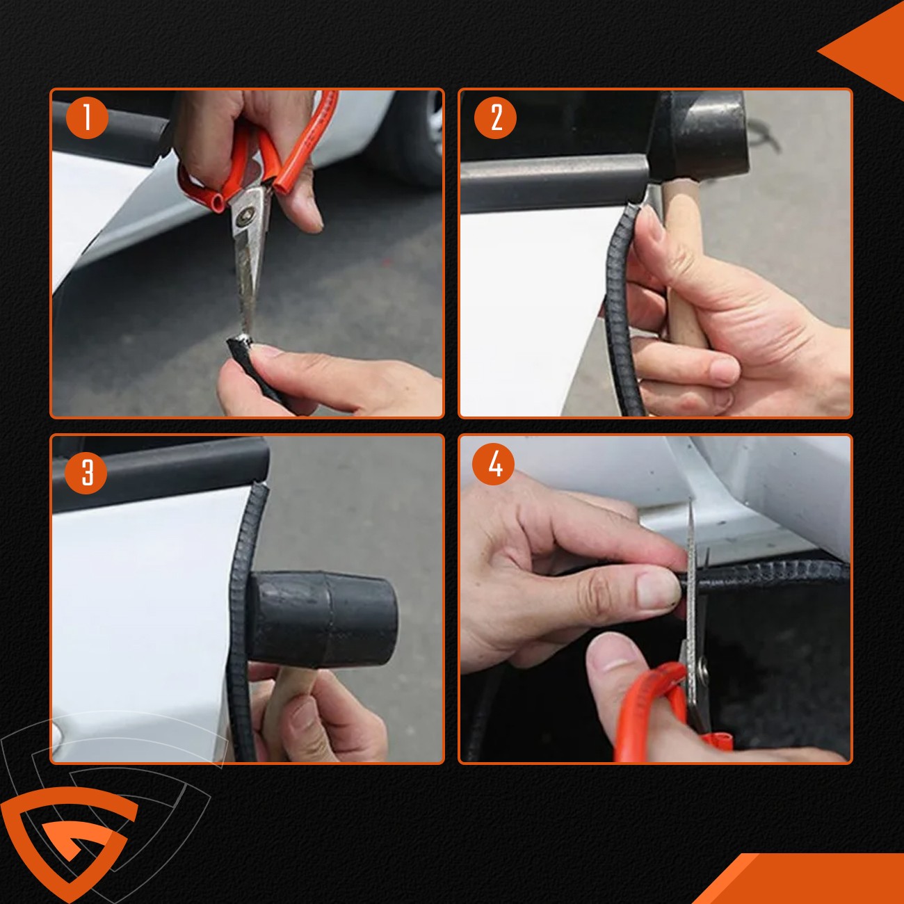 20ft U-Shape Car Door Edge Guard Molding Trim Rubber Edge Strip Seal Protector