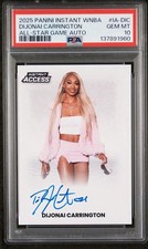 2025 WNBA Panini DIJONAI CARRINGTON Access ASG Auto PSA 10 /60 Pop 1 🔥 Sun