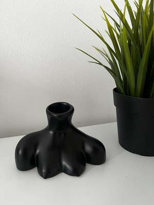 Anissa Kermiche Mini Vase schwarz neu ca. 7 cm