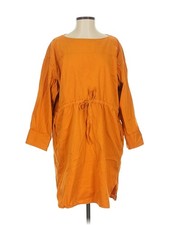 Uniqlo U Women Orange Casual Dress XXS