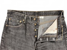 Vintage Levi  s 501 XX Shrink to Fit Black Button Fly Jeans 32x33