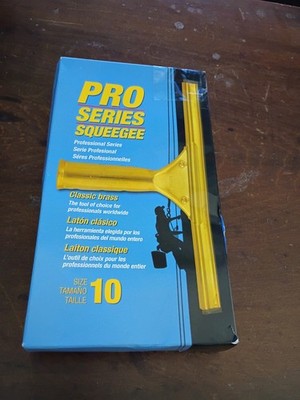 Ettore 10'' Profresional Series Brass Squeegee