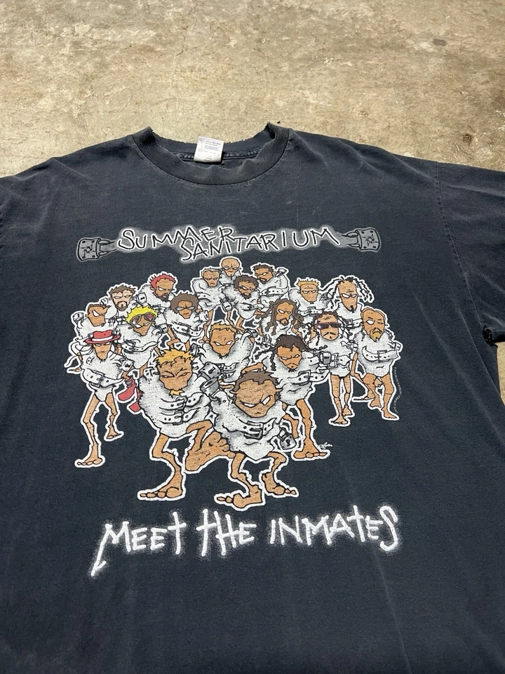 Vintage Metallica Korn Kid Rock Summer Sanitarium Tour 2000 Band T Shirt Size XL - Image 2 of 4