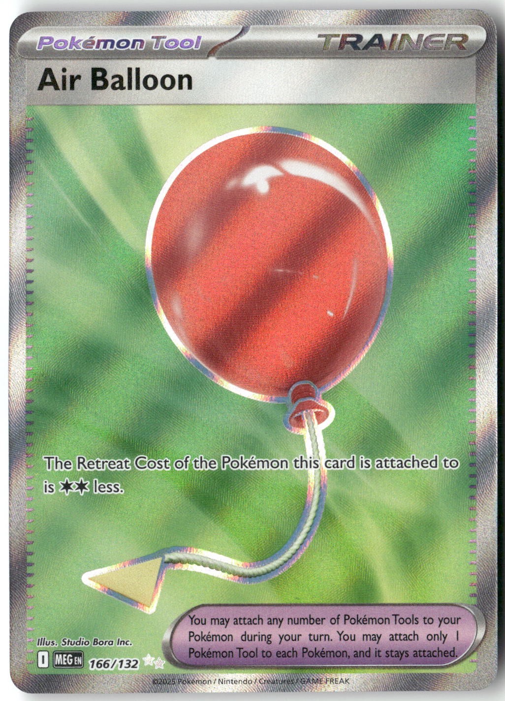 Air Balloon, Pokémon ME01: Mega Evolution Ultra Rare, 166/132 NM