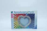🧩Neu: Buntstiftherz Puzzle 1000 Teile Ravensburger Jigsaw🧩