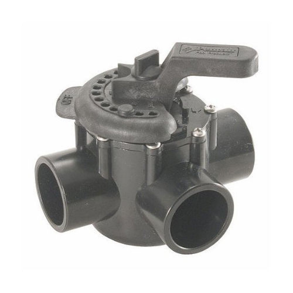 Pentair 263035 3-Port Durable CPVC/PVC PTFE Coated Diverter Valve