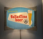 Vintage Ballantine Beer ROG Curved Glass Lighted Sign Newark New Jersey