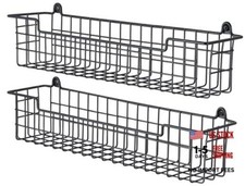 Spice Rack Organizer Wall Mount, Spice Organization Storage Shelf Black-2 Pack