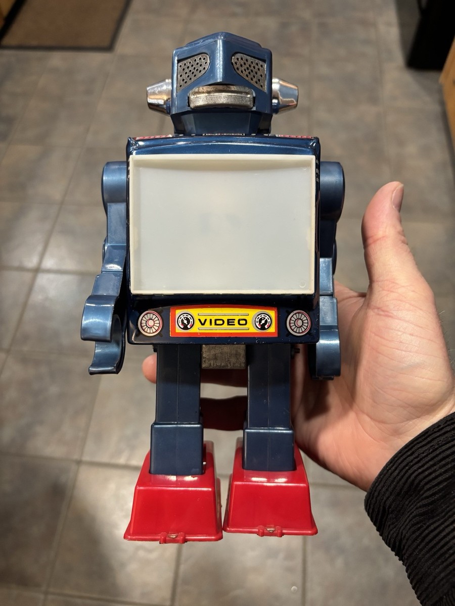 RARE HORIKAWA S.H. VIDEO ROBOT JAPAN 1960s BOXED TINPLATE FIRST