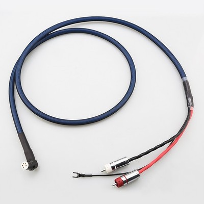 90 Degree Din To RCA Tonearm Cable 1.2m Interconnect For SME, JELCO, LINN, ROKSA
