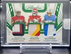 2024 Panini Flawless Ladd McKonkey Xavier Worthy Marvin Harrison Triple Patch /5