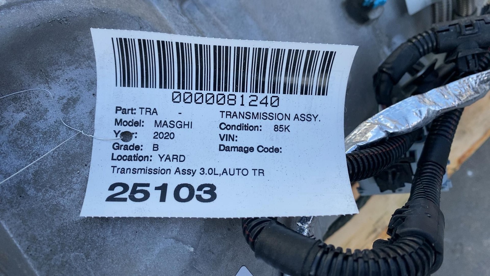 ⭕ 2017-2020 Maserati Ghibli Automatic Transmission Gear Box Assembly 670034967