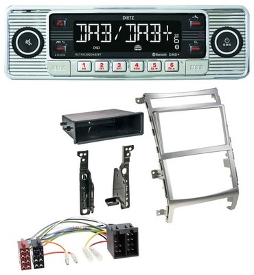 Dietz Bluetooth MP3 DAB USB Autoradio für Hyundai ix55 (2009-2012) silber