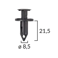 For ROMIX ROM C10129 Retaining Clip, Underbody Panelling ROM C10129 Upholstery