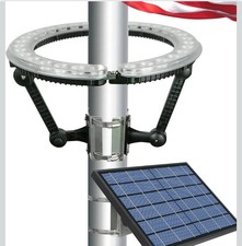 Flag Pole Light Solar Powered 4640 Lumens Bri...