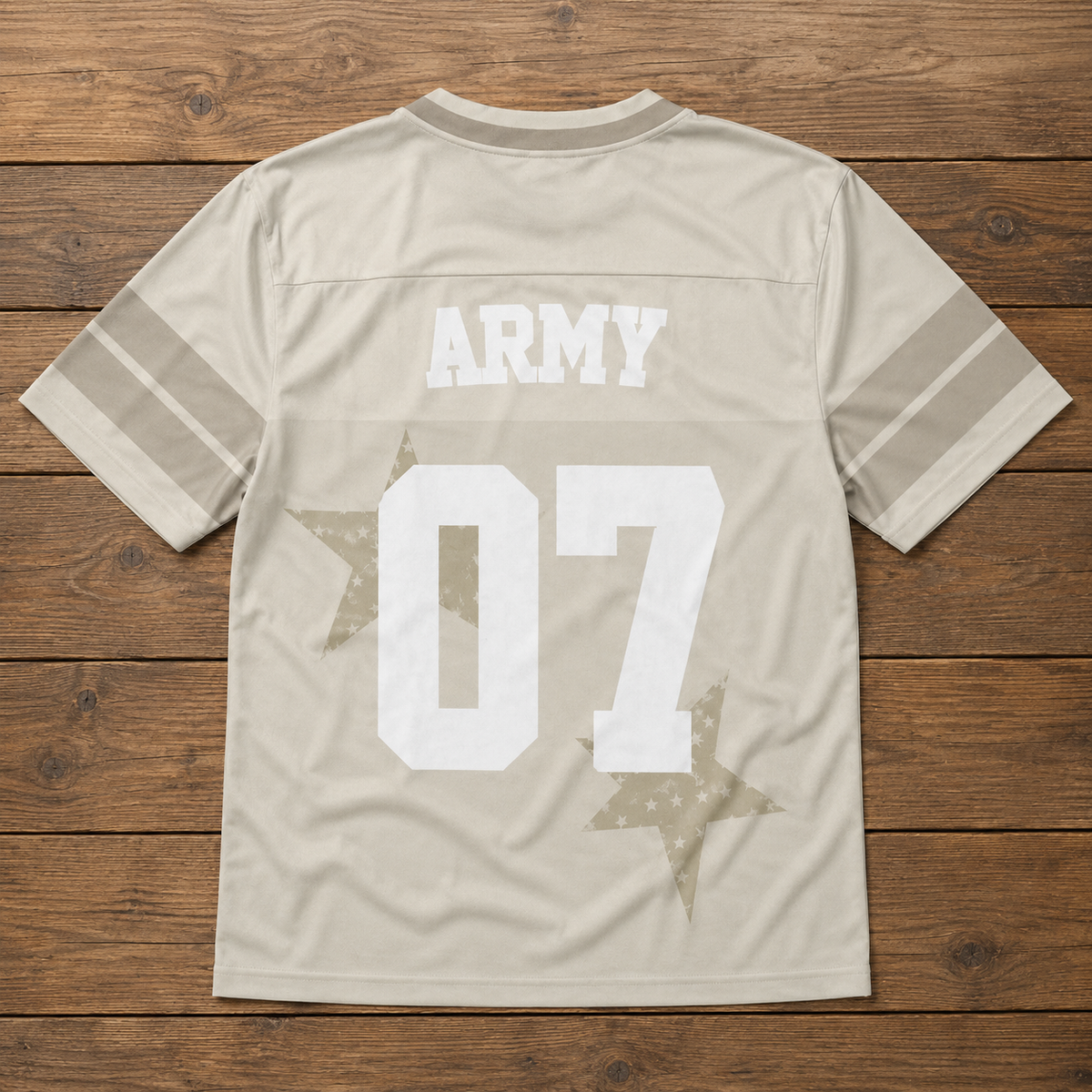 BTS ARIRANG Football Jersey Beige Shirt Army Kpop Concert Outfit
