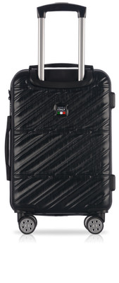 TUCCI ITALY STORTA ABS 17'' CARRY ON LUGGAGE SUITCASE - BLACK