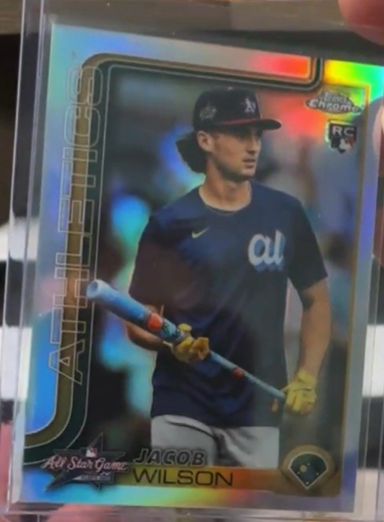 2025 Topps Update Chrome Jacob Wilson SSP Image Variation All Star Game A's