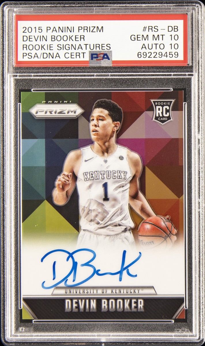 2015 PANINI PRIZM RC SIGNATURES #RS-DB DEVIN BOOKER PSA 10 AUTO 10