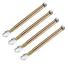 4pcs 15.5cm Professional Diamond Glass Cutter With Premium Cutter Head