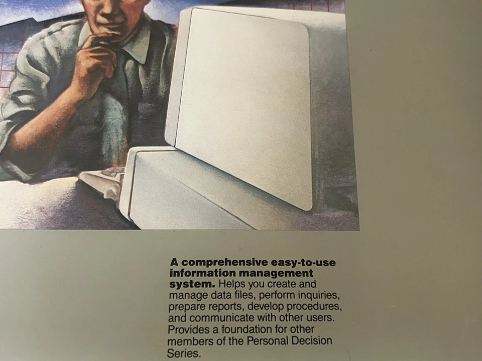 IBM 1984 Personal Decision Series Data Edition Производительность Семейная Книга DOS Новая - Изображение 4 из 4