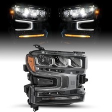 19-21 Chevy Silverado 1500 LED Headlight Assembly Right Passenger Halogen Signal