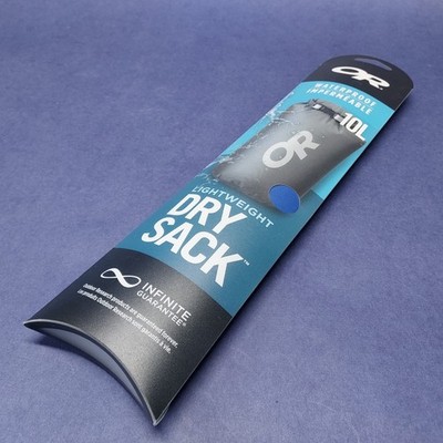 Outdoor Research Dry Sack 10L Lightweight Roll Top Dry Bag Kayak Boat Blue