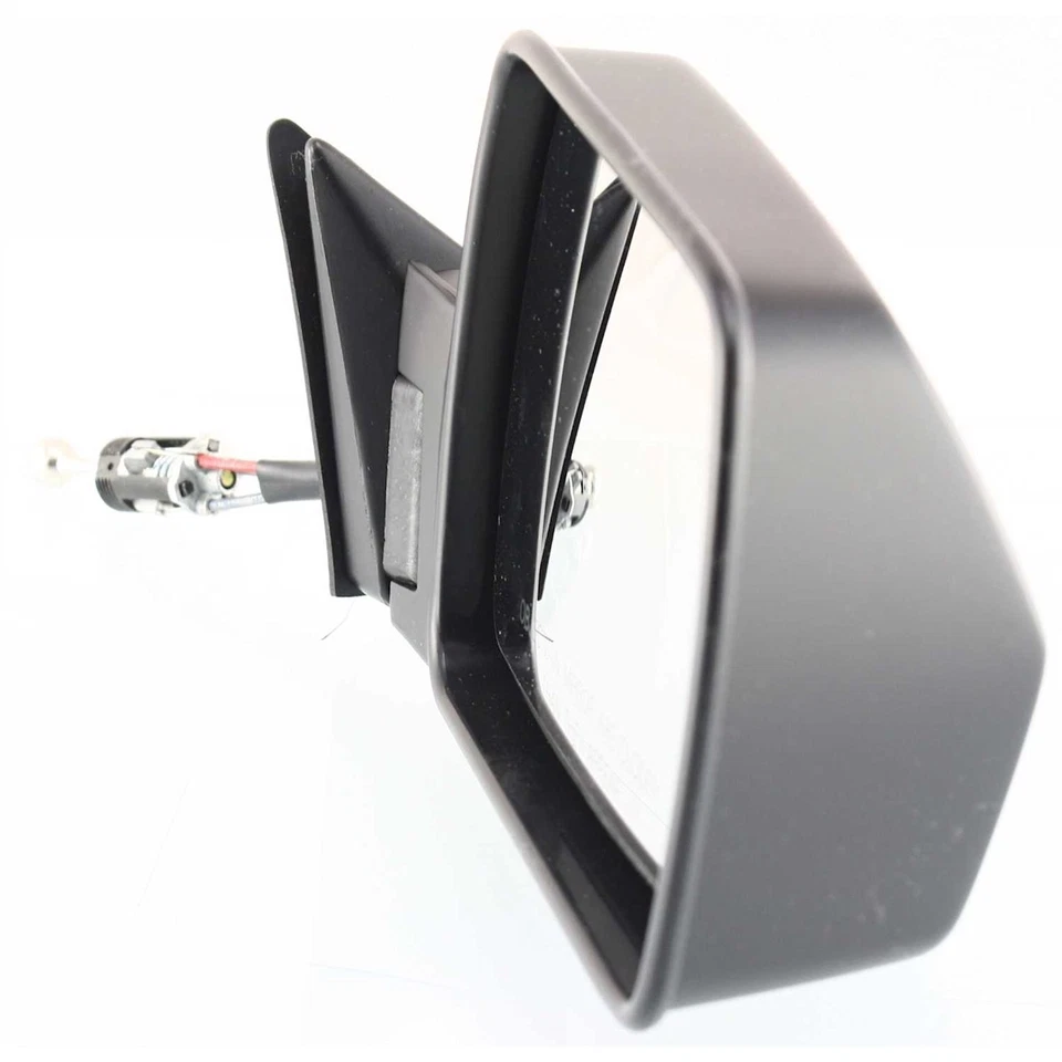 Set Of 2 Mirror Manual Remote For 1984-1996 Jeep Cherokee Left Right Paintable - Image 4 of 4