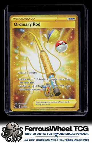 Ordinary Rod (Secret) 215/202 - SWSH01: Sword & Shield Base Set - (NM)