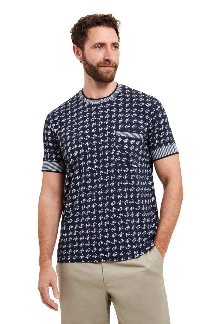 SEALSKINZ Men's Hilborough - Wave UV Protected Wave Print T-Shirt BNWT