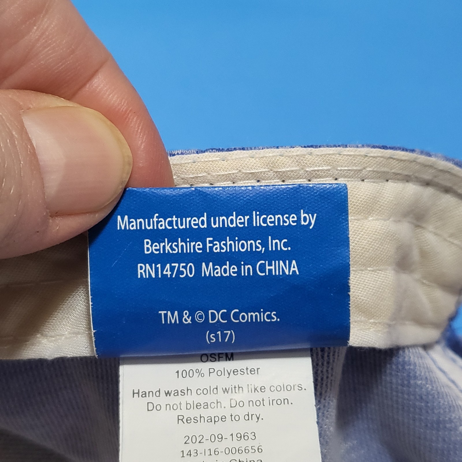 Superman Adjustable Snap back Hat Baseball Cap Bl… - image 8