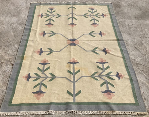 Vintage Handmade Traditional Beautiful Turkish Kilim Floor Rug Carpet 180x130 cm