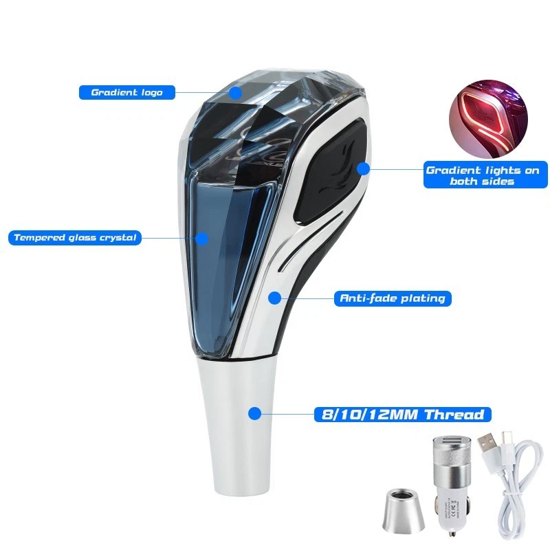 Car Universal Crystal Gear Shift Knob For Toyota with LED Light  - US Stock - Image 2 of 4