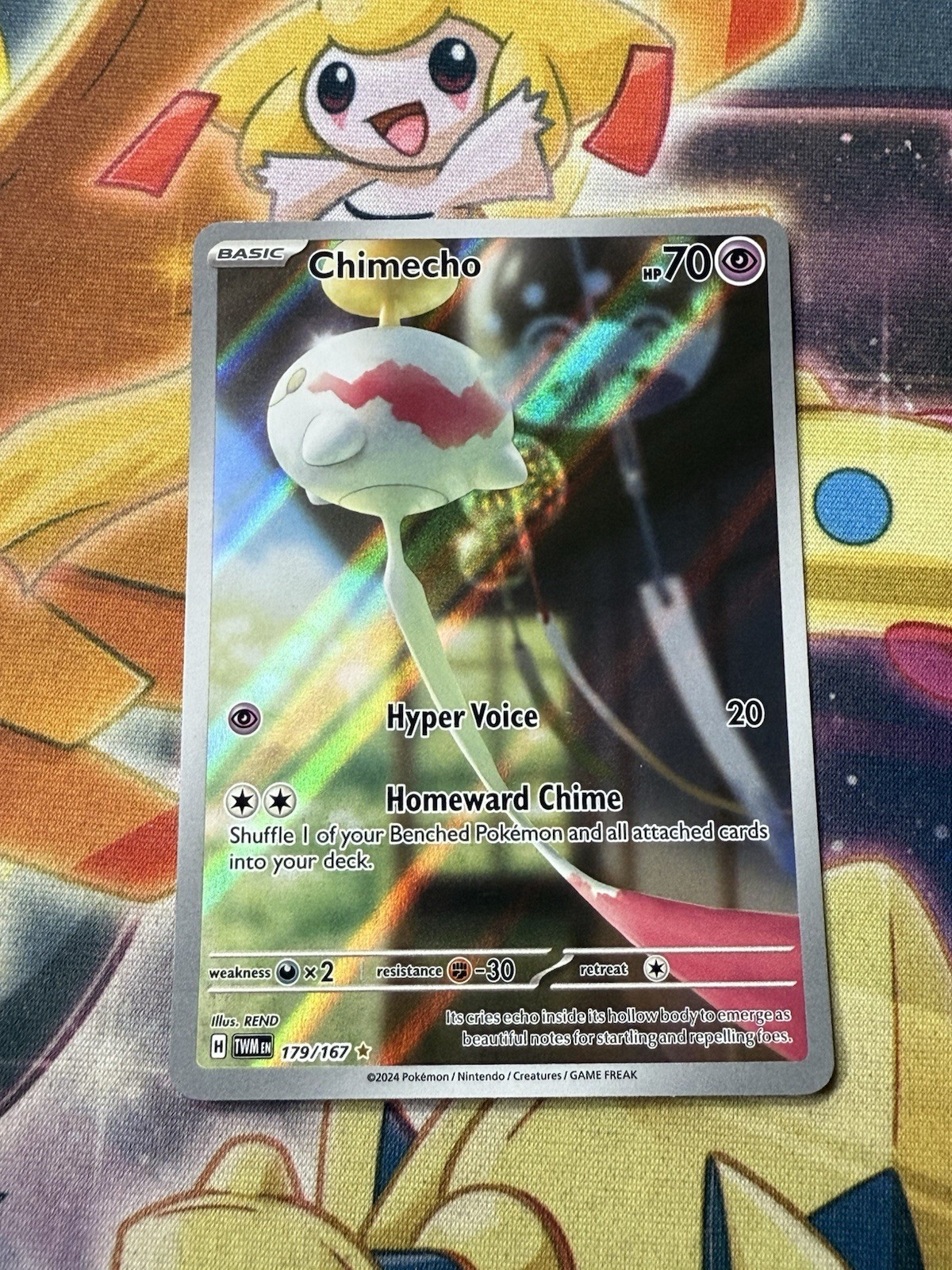Pokemon Card TCG - Chimecho 179/167 Illustration Rare Twilight Masquerade NM