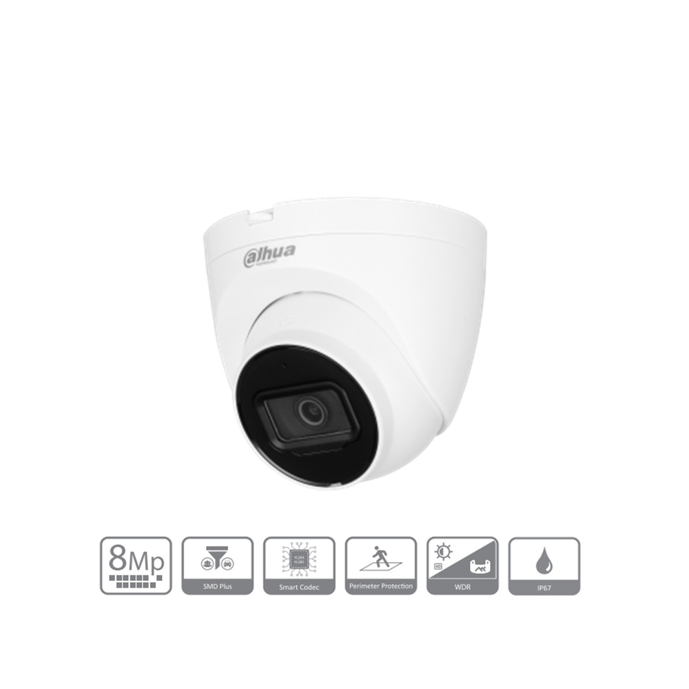 Dahua IPC-HDW2841T-S 8MP 4K: La Migliore Telecamera Dome per Esterno PoE