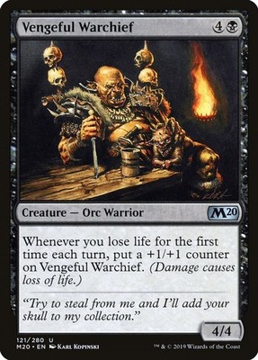 Vengeful Warchief Core Set 2020 Foil MTG 121 LP