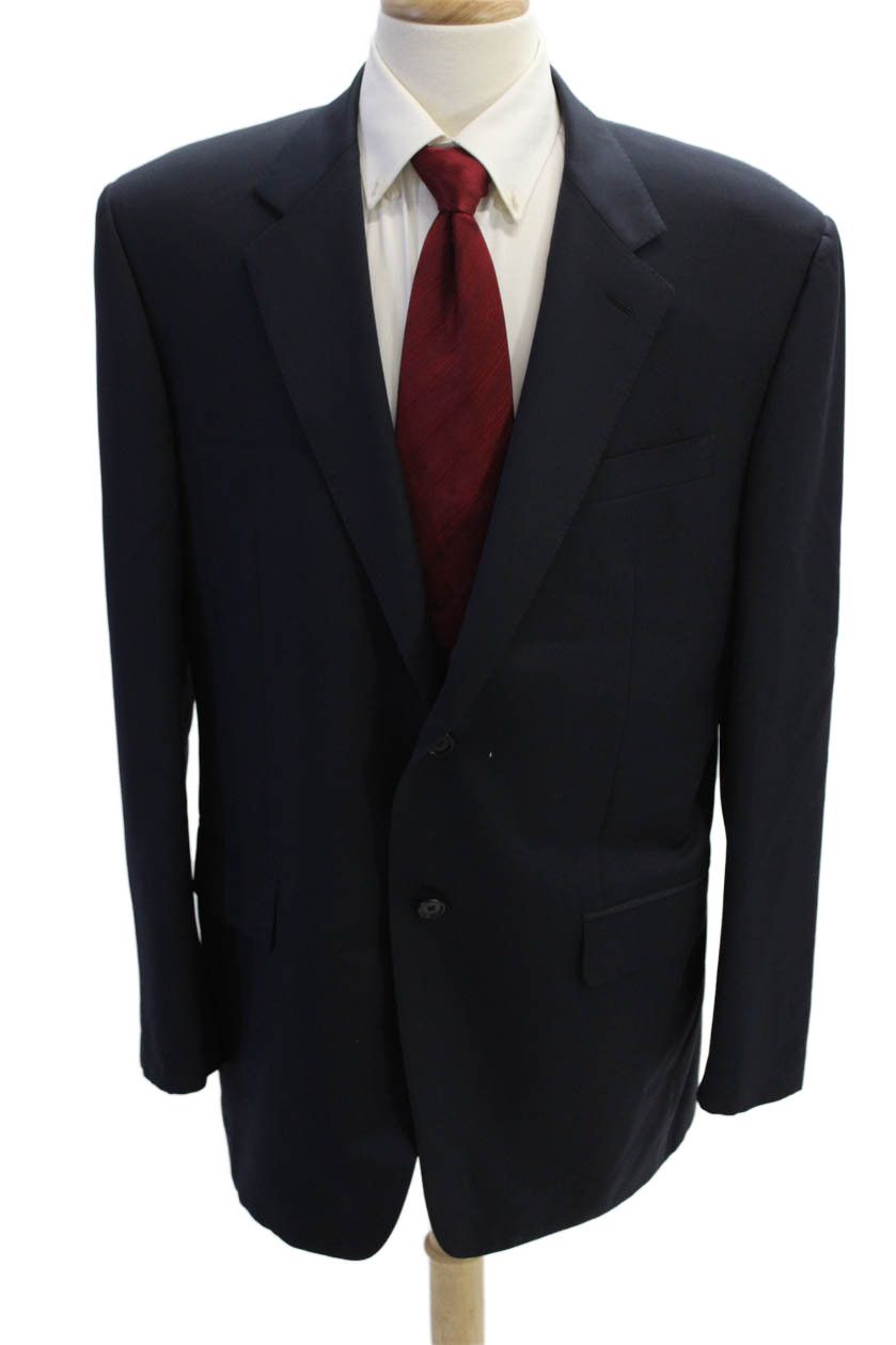 Victor Talbots Mens Solid Two Pocket Button Up Su… - image 1