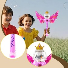 Bubbles Toy Anti Leak Birthday Toy Outdoor Indoor Lighting Up Bubbles Machine