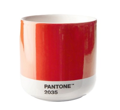 Pantone Latte Thermo Cup 2035 - RED - Copenhagen Design - RARE