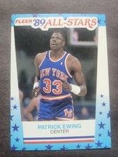 1989-90 Fleer - All-Stars Stickers Patrick Ewing #7