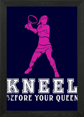 Tennis Knien Sie vor Gerahmtes Wandbild Poster Leinwanddruck Bild