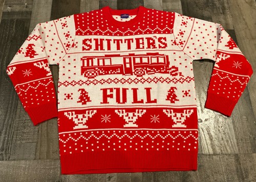 National Lampoon Christmas Vacation Shitter's Full Ugly Sweater XL Cousin Eddie