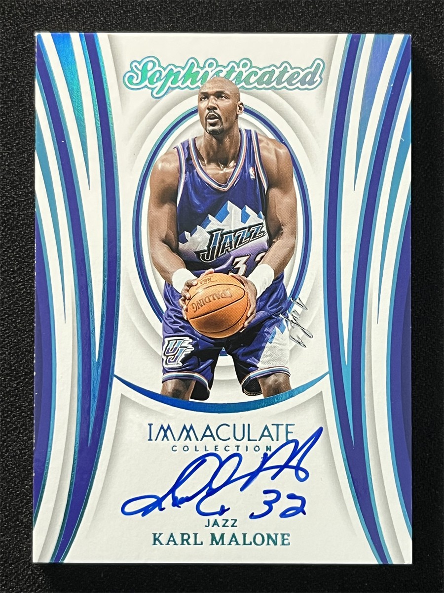 1/1 One Of One 2023-24 Panini Immaculate Karl Malone Platinum Sophisticated Auto
