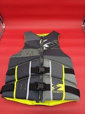 Hyperlite Life Vest Jacket Men's Medium CGA Neoprene Black / Gray / Neon / Green