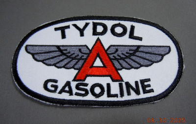Tydol Gasoline  Embroidered Iron-On Uniform-Jacket Patch 4.25'' x 2.50''